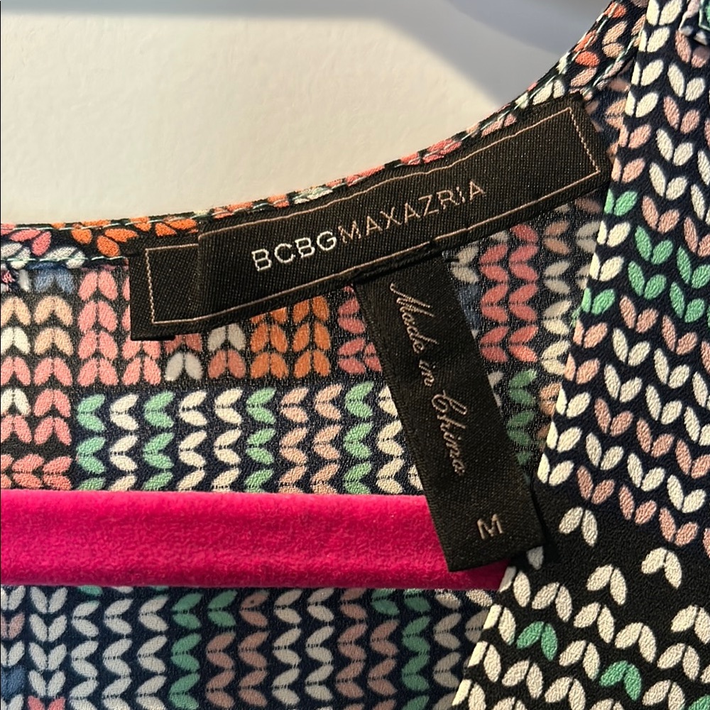 Bcbgmaxazria Multicolor Patterned Jumpsuit, Size … - image 3